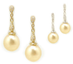 Golden South Sea Pearl Earrings