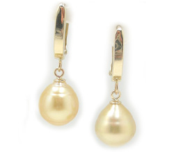 Golden South Sea Pearl Earrings