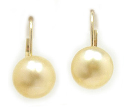 Golden South Sea Pearl Earrings