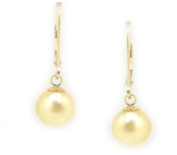 Golden South Sea Pearl Earrings