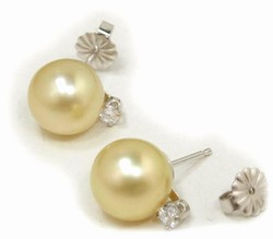 Golden South Sea Pearl Earrings