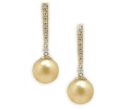 Golden South Sea Pearl Earrings