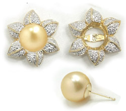 Golden South Sea Pearl Earrings