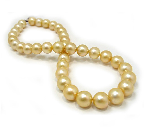 Golden South Sea Pearl Necklace