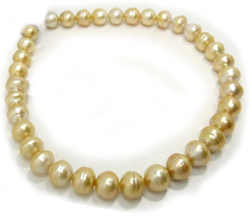 Golden South Sea Pearl Necklace, Golden South Sea Pearls, Discount Golden South Sea Pearl Jewelry