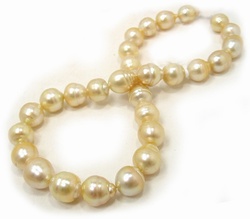 Golden South Sea Pearl Necklace