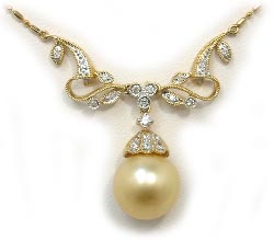 Golden South Sea Pearl Necklace