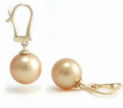 Golden South Sea Pearl Earrings