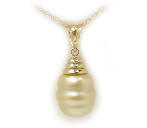 Golden South Sea Pearl Pendant