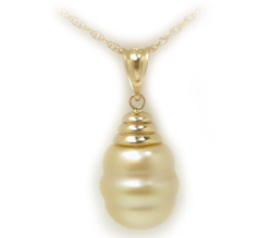 Golden South Sea Pearl Pendant