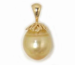 Golden South Sea Pearl Pendant