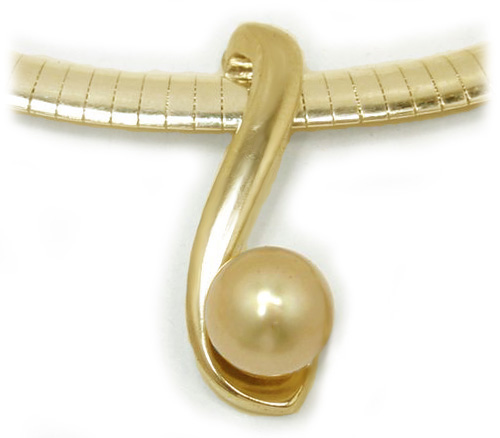 Golden South Sea Pearl Pendant, Golden South Sea Pearls, Discount Pearl Jewelry