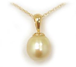 Golden South Sea Pearl Pendant