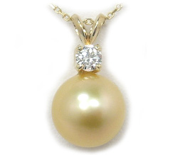 Golden South Sea Pearl Pendants