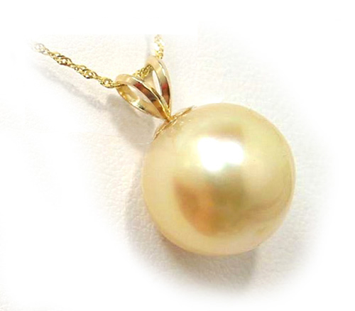 Golden South Sea Pearl Pendant, Golden South Sea Pearls, Discount Pearl Jewelry