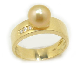 Golden South Sea Pearl Rings