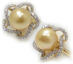 Golden South Sea Pearl Rings