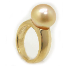 Golden South Sea Pearl Rings