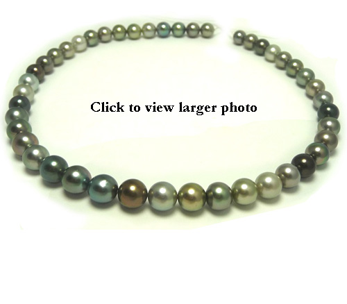 Multi Color Tahitian Pearl Necklace