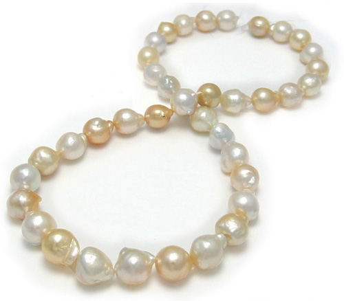 High Luster Golden South Sea Pearl Necklace