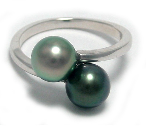 Tahitian Pearl Bypass Ring