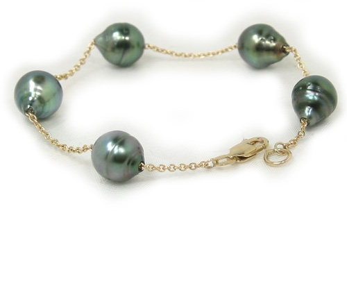 Black Tahitian Pearl Bracelet