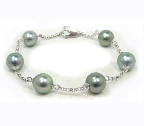 Tahitian Pearl Tincup Bracelet