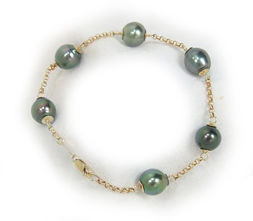 Tahitian Pearl Tincup Bracelet