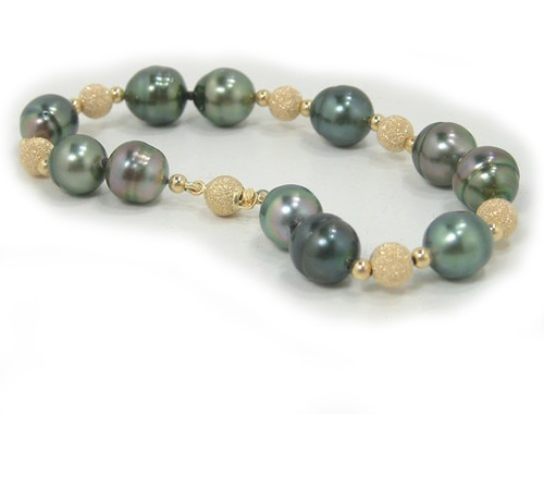 Tahitian Pearl Bracelet with Stardust Beads
