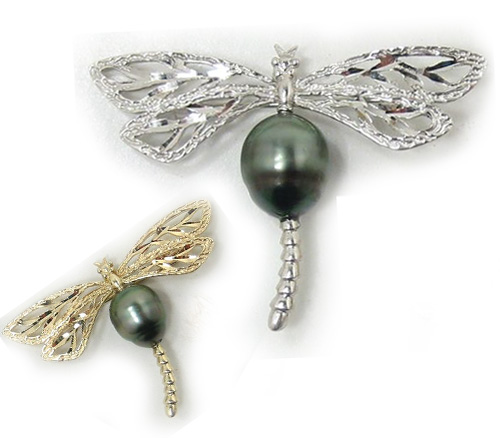 Tahitian Pearl Brooch