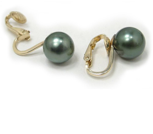 Tahitian Pearl Clip Earrings