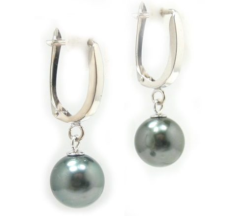 Tahitian Pearl Dangle Earrings