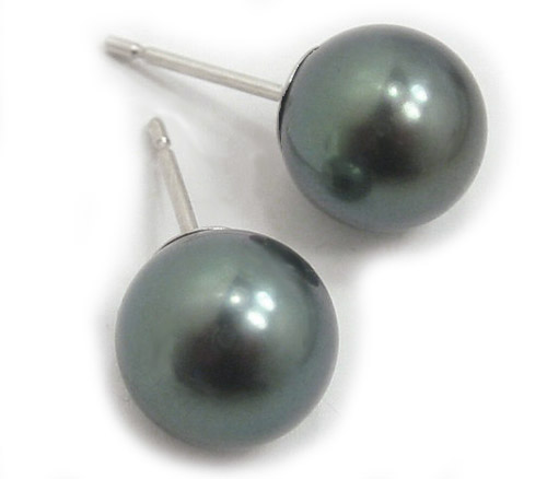 Tahitian Pearl Post Earrings