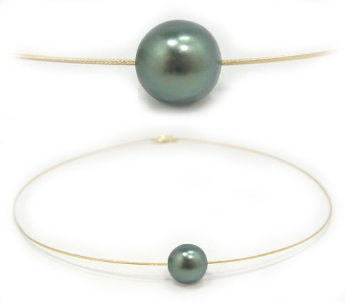 Solitaire Tahitian Pearl Necklace