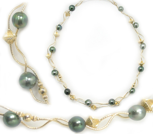 Solitaire Tahitian Pearl Necklace