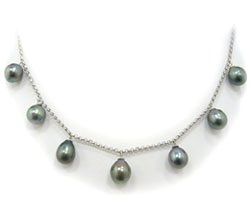 Semi-Baroque Tahitian Pearl Necklace