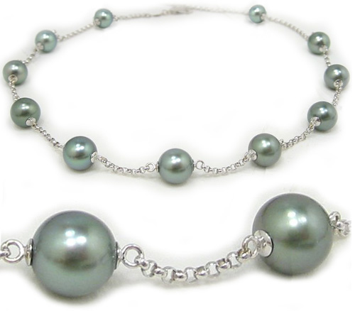 Tincup Tahitian Pearl Necklace