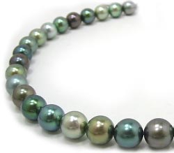 Multicolor Tahitian Pearl Necklace