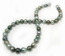 Mixed Color Tahitian Pearl Necklace