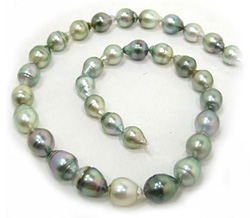 Baroque Tahitian Multicolor Pearl Necklace