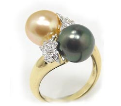 Golden South Sea Pearl Rings