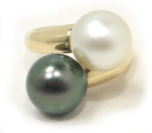 Tahitian Pearl Bypass Ring