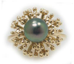 Starburst Tahitian Pearl Ring