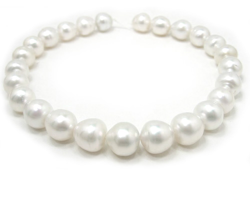 15mm White South Sea Pearl Strand Necklace