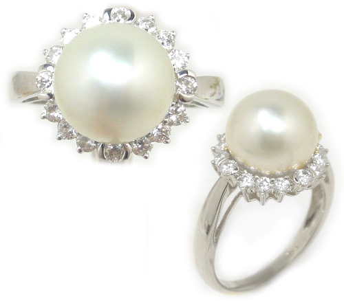 White South Sea Pearl Ring