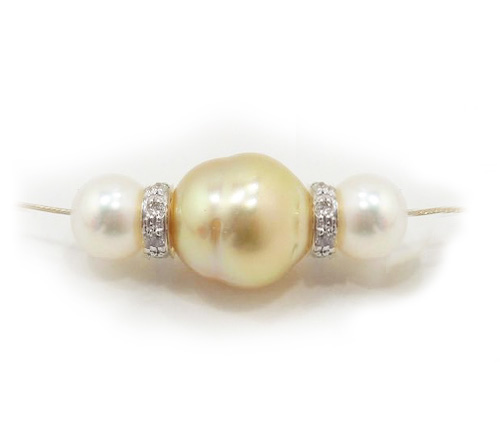 Solitaire Golden South Sea Pearl Necklace