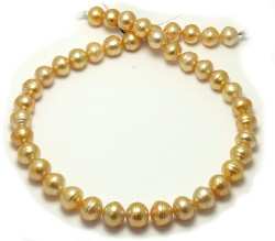 Gold Pearl Necklace