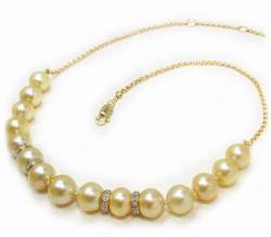 Golden South Sea Pearl Necklace