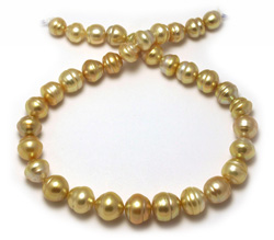 Dark Gold South Sea Pearl Necklace