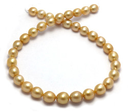 Deep Golden Pearl Necklace